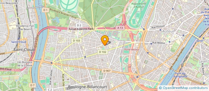 localisation de l'entreprise SYND COPRO 23 B R DENFERT ROCHEREAU à BOULOGNE-BILLANCOURT