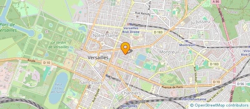 localisation de l'entreprise SYND COPRO 23 R HENRI SIMON à VERSAILLES