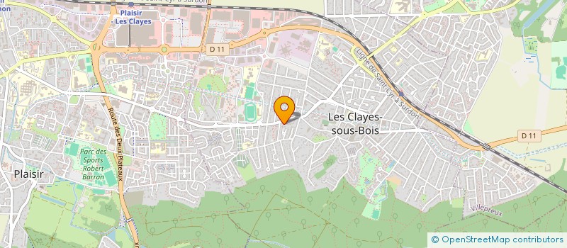 localisation de l'entreprise SYND COPRO 230 RES DE L'ENCLOS  CLAYES-SOUS-BOIS (LES)