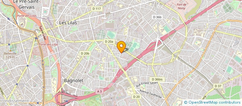 localisation de l'entreprise SYND COPRO 24 28 RUE LOUISE MICHEL à BAGNOLET