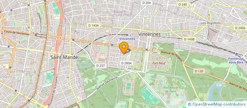localisation de l'entreprise SYND COPRO 24 AV FRANKLIN ROOSEVELT à VINCENNES