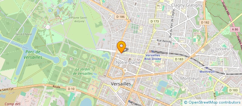 localisation de l'entreprise SYND COPRO 24 BD DE LA REINE à VERSAILLES