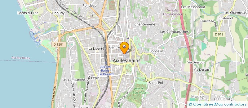 localisation de l'entreprise SYND COPRO 24 RUE DE GENEVE  AIX-LES-BAINS