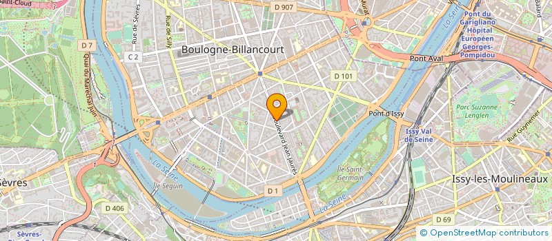 localisation de l'entreprise SYND COPRO 240 BD JEAN JAURES à BOULOGNE-BILLANCOURT