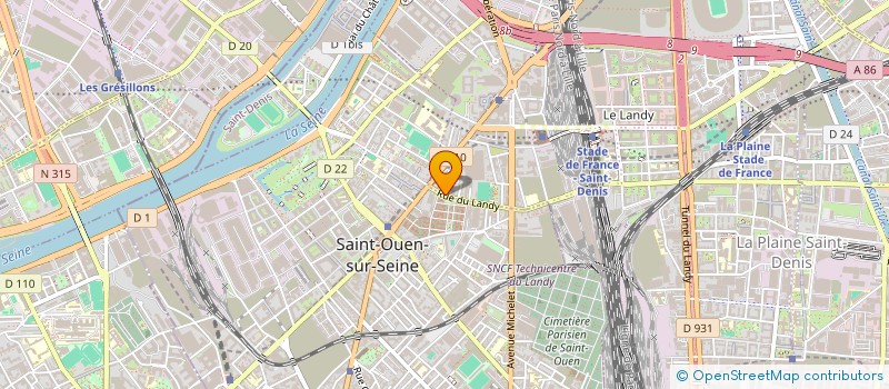 localisation de l'entreprise SYND COPRO 246 RUE DU LANDY  SAINT-DENIS