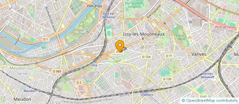 localisation de l'entreprise SYND COPRO 25 AV BOURGAIN 92-ISSY à ISSY-LES-MOULINEAUX