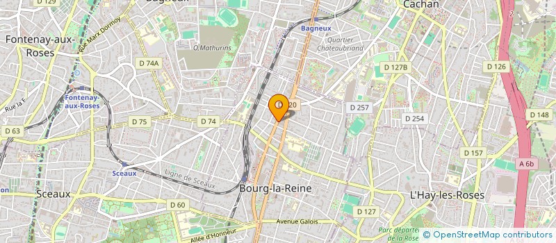 localisation de l'entreprise SYND COPRO 25 BD JOFFRE  BOURG-LA-REINE