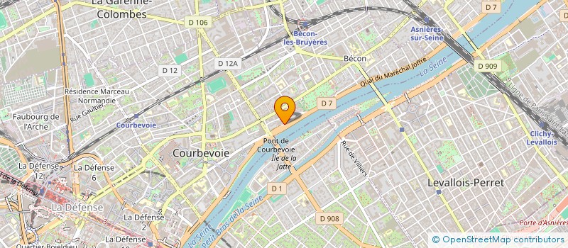 localisation de l'entreprise SYND COPRO 25 R CHARCOT à COURBEVOIE