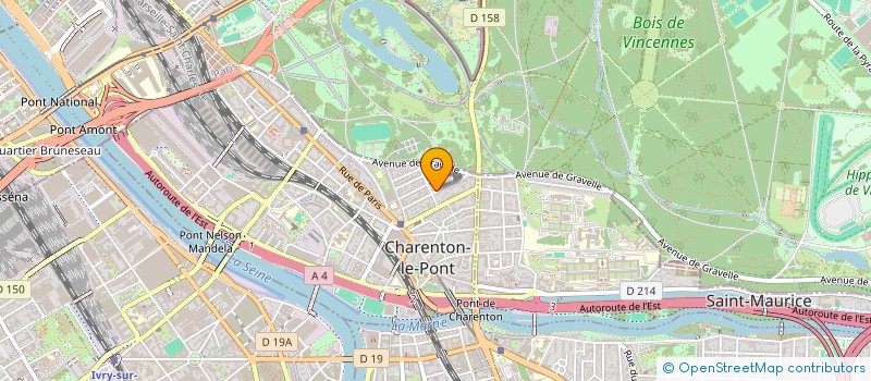localisation de l'entreprise SYND COPRO 25 RUE GENERAL LECLERC à CHARENTON-LE-PONT