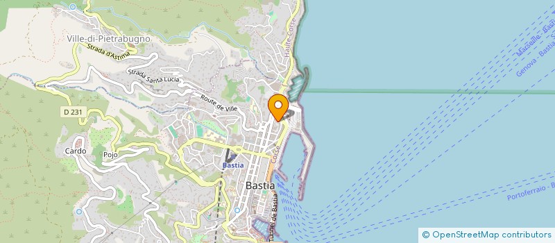 localisation de l'entreprise SYND COPRO 25 RUE LUCE DE CASABIANCA à BASTIA