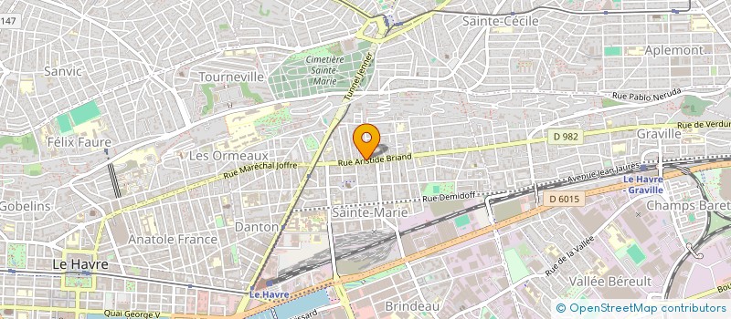 localisation de l'entreprise SYND COPRO 259 RUE ARISTIDE BRIAND à LE HAVRE