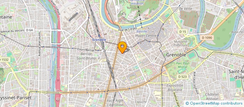 localisation de l'entreprise SYND COPRO 25B COURS BERRIAT  GRENOBLE