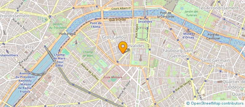 localisation de l'entreprise SYND COPRO 25B R DUVIVIER PARIS 7  PARIS