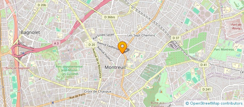 localisation de l'entreprise SYND COPRO 26 BD P.V. COUTURIER à MONTREUIL
