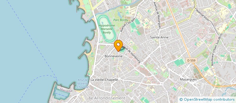 localisation de l'entreprise SYND COPRO 26 ET 52 BD DU SABLIER à MARSEILLE