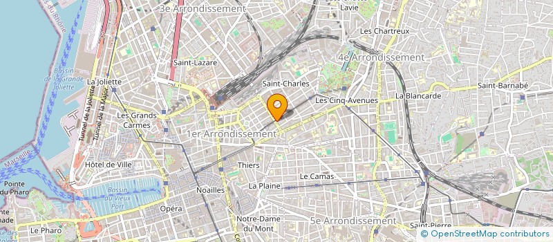 localisation de l'entreprise SYND COPRO 26 LONGCHAMP  MARSEILLE