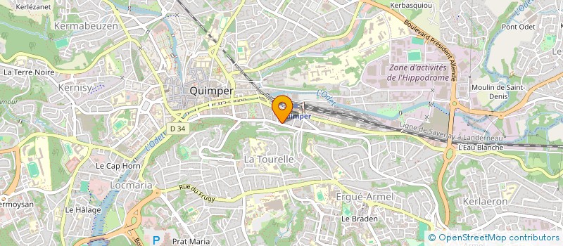 localisation de l'entreprise SYND COPRO 26 RUE LE DEAN  QUIMPER