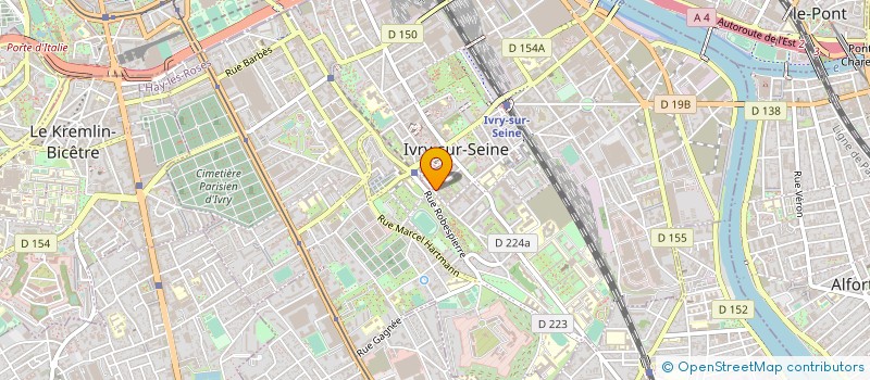 localisation de l'entreprise SYND COPRO 27 ET 27BIS RUE MARAT à IVRY-SUR-SEINE