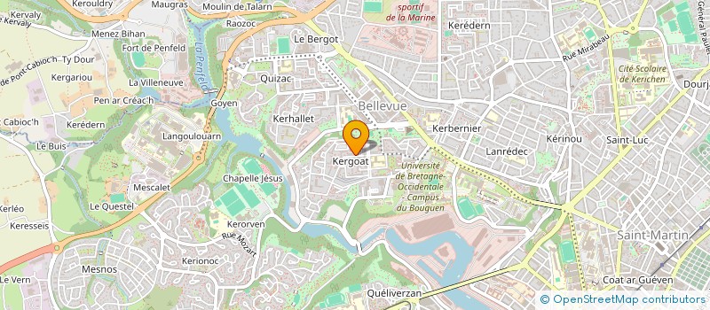 localisation de l'entreprise SYND.COPRO.27 R.D'AUMALE à BREST