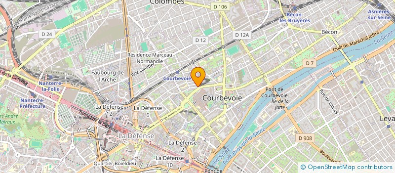 localisation de l'entreprise SYND COPRO 27 RUE DE L ALMA à COURBEVOIE