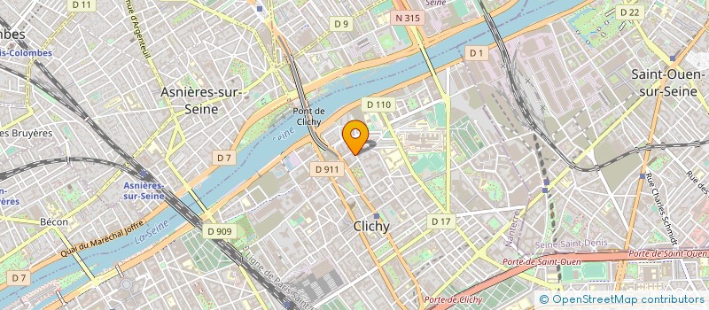 localisation de l'entreprise SYND COPRO 27 RUE DES BATELIERS  CLICHY