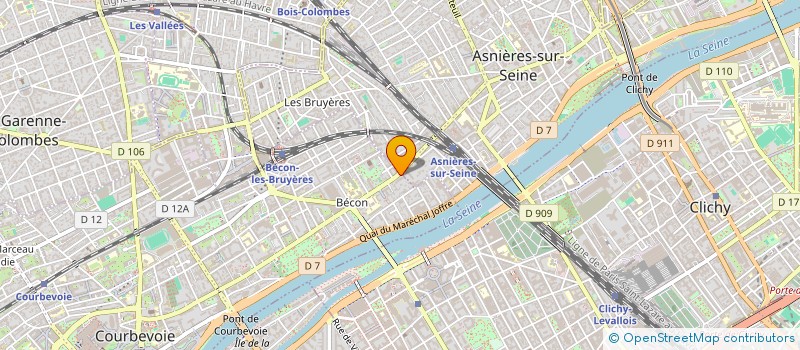 localisation de l'entreprise SYND COPRO 272 R ST DENIS à COURBEVOIE