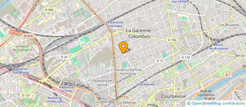 localisation de l'entreprise SYND COPRO 28 32 R LOUIS MAURICE NORDMAN  LA GARENNE-COLOMBES