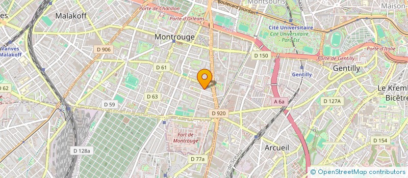 localisation de l'entreprise SYND COPRO 28 PL FERRY & AV GAMBETTA  MONTROUGE