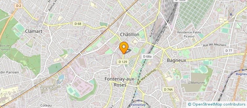localisation de l'entreprise SYND COPRO 28 R DES PIERRELAIS  CHATILLON