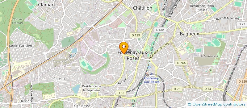 localisation de l'entreprise SYND COPRO 29 A 31 R LEDRU ROLLIN à FONTENAY-AUX-ROSES