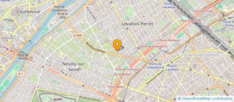 localisation de l'entreprise SYND COPRO 29 A 33 R DE VILLIERS à NEUILLY-SUR-SEINE
