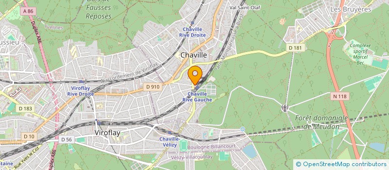 localisation de l'entreprise SYND COPRO 29 A 47 R ANATOLE FRANCE à CHAVILLE