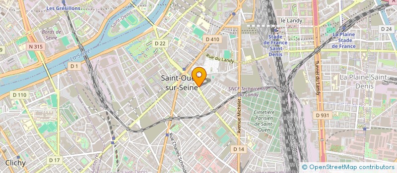 localisation de l'entreprise SYND COPRO 29 R DOCTEUR BAUER à SAINT-OUEN-SUR-SEINE