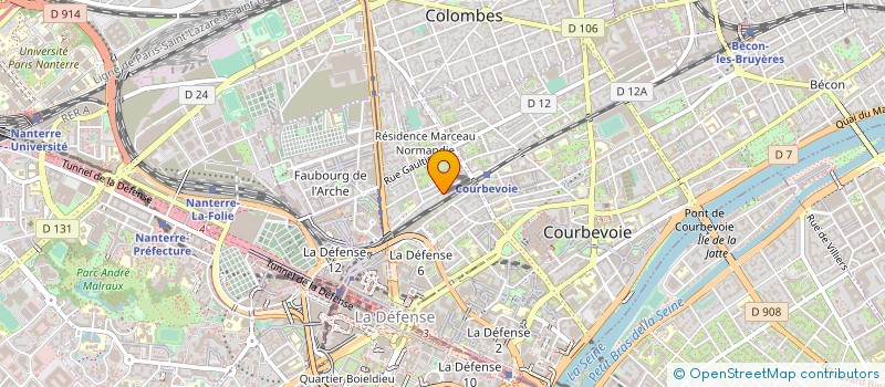 localisation de l'entreprise SYND COPRO 29 R EUGENE CARON à COURBEVOIE