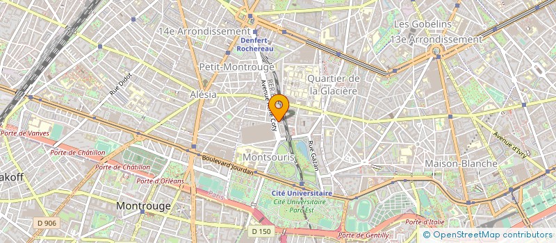 localisation de l'entreprise SYND COPRO 3-5-7 VILLA MERIDIENNE  PARIS