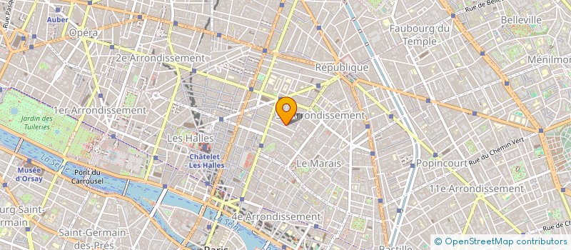 localisation de l'entreprise SYND COPRO 3-5 PAS DES GRAVILLIERS  PARIS