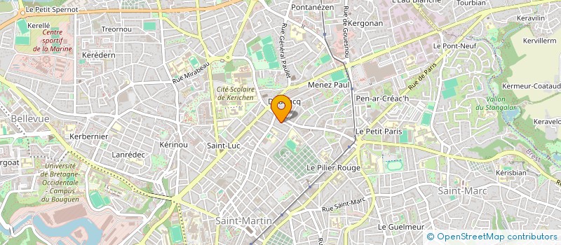 localisation de l'entreprise SYND.COPRO.3 R.BIGOT DE MOROGUES à BREST