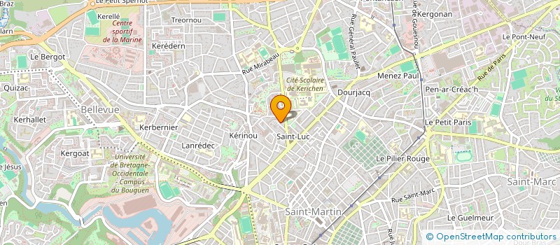 localisation de l'entreprise SYND COPRO 3 R C FREINET à BREST