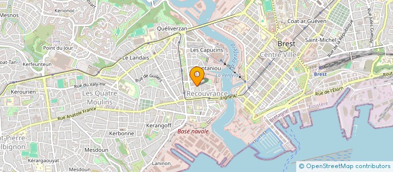 localisation de l'entreprise SYND.COPRO.3 R.KERVEGUEN à BREST