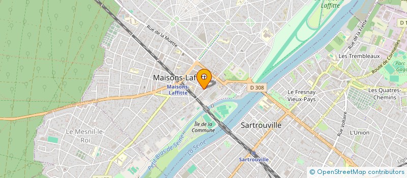 localisation de l'entreprise SYND COPRO 3 R MASSON  MAISONS-LAFFITTE