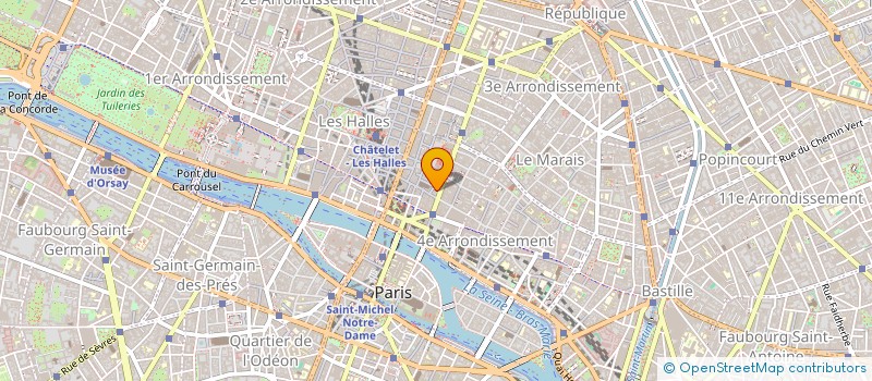 localisation de l'entreprise SYND COPRO 3 RUE CLOITRE ST MERRI  PARIS