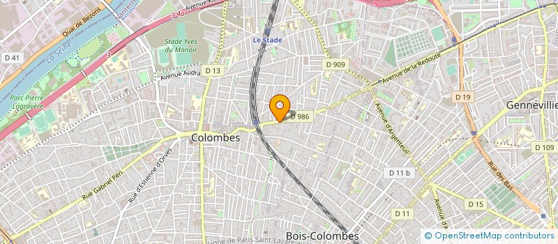 localisation de l'entreprise SYND COPRO 30 AV AGENT SARRE à COLOMBES