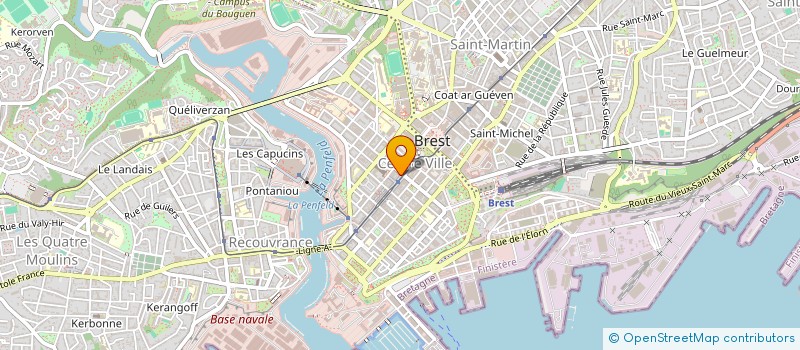 localisation de l'entreprise SYND.COPRO.30 R.DE LYON à BREST