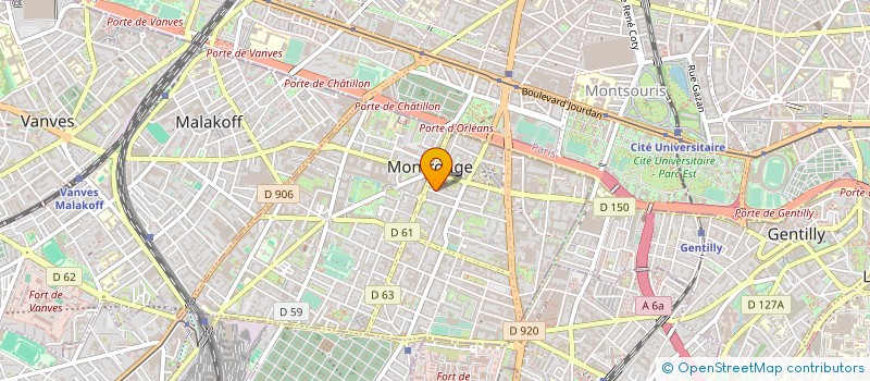 localisation de l'entreprise SYND COPRO 30 R SADI CARNOT 92 MONTROUGE  MONTROUGE