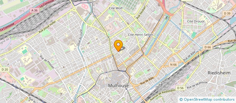 localisation de l'entreprise SYND COPRO 30 RUE DU SAULE  MULHOUSE