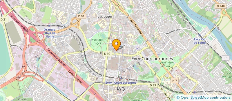 localisation de l'entreprise SYND COPRO 305 A 307 ALL DU DRAGON  EVRY-COURCOURONNES