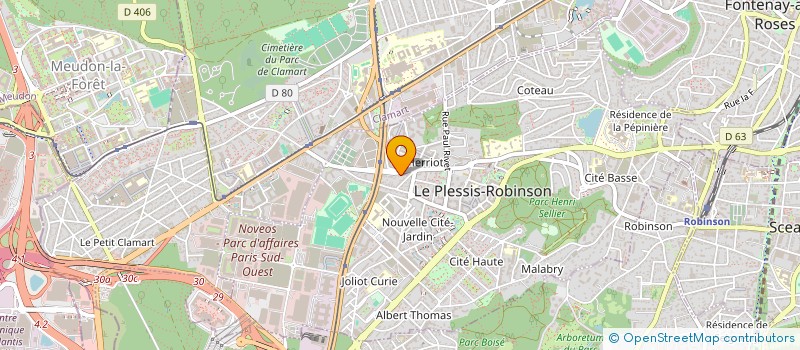 localisation de l'entreprise SYND COPRO 31 AV. EDOUARD HERRIOT  LE PLESSIS-ROBINSON