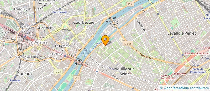 localisation de l'entreprise SYND COPRO 31 B BD DE LA SAUSSAYE à NEUILLY-SUR-SEINE