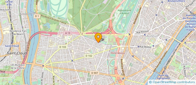 localisation de l'entreprise SYND COPRO 31 BD D'AUTEUIL à BOULOGNE-BILLANCOURT