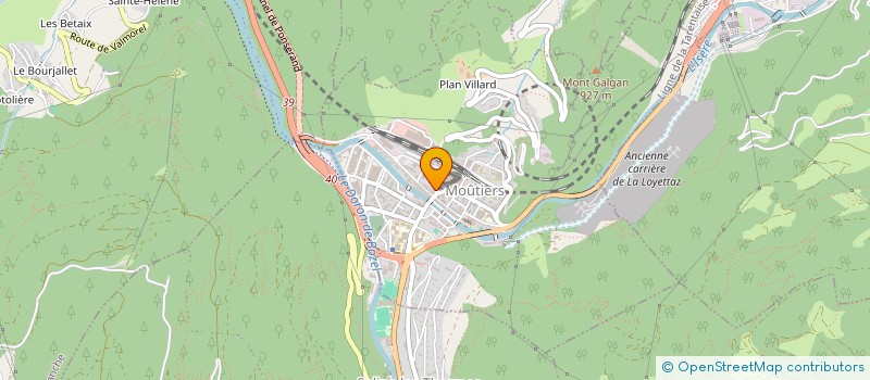 localisation de l'entreprise SYND COPRO 31 RUE BASSE DE LA GARE  MOUTIERS